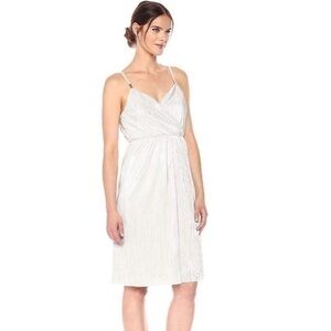 New Women's Guess Pleated Satin Slip Dress sz 10